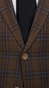 Coffee Check Wool Suit