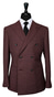 Mahogany Double-Breasted Wool Suit
