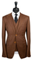 Terra Brown Three-Piece Suit 