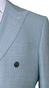 Pastel Blue Double-Breasted Suit