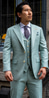 Teal Wool Suit
