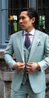 Teal Wool Suit