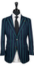 Green and Blue Stripe Suit