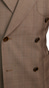 Golden Sand Plaid Double-Breasted Suit