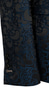 Complet Jacquard Baroque Bleu Nuit
