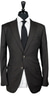 Chocolate Striped Wool Suit