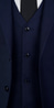 Dark Blue Chambray Wool Suit