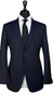Midnight Blue Micro-Herringbone Wool Suit