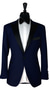 Blue Dobby Wool Tuxedo