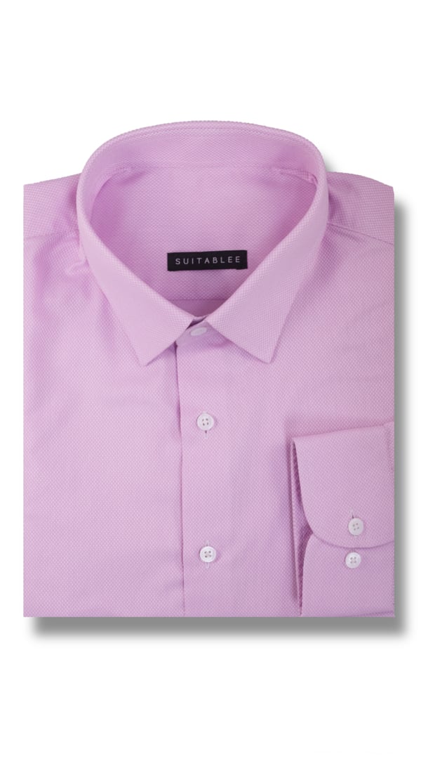 Pink Birdseye Dress Shirt