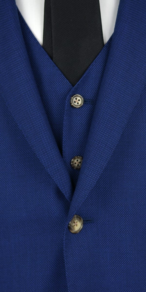 Egyptian Blue Birdseye Wool Suit