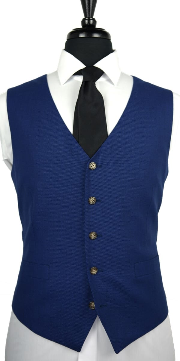 Egyptian Blue Birdseye Wool Suit