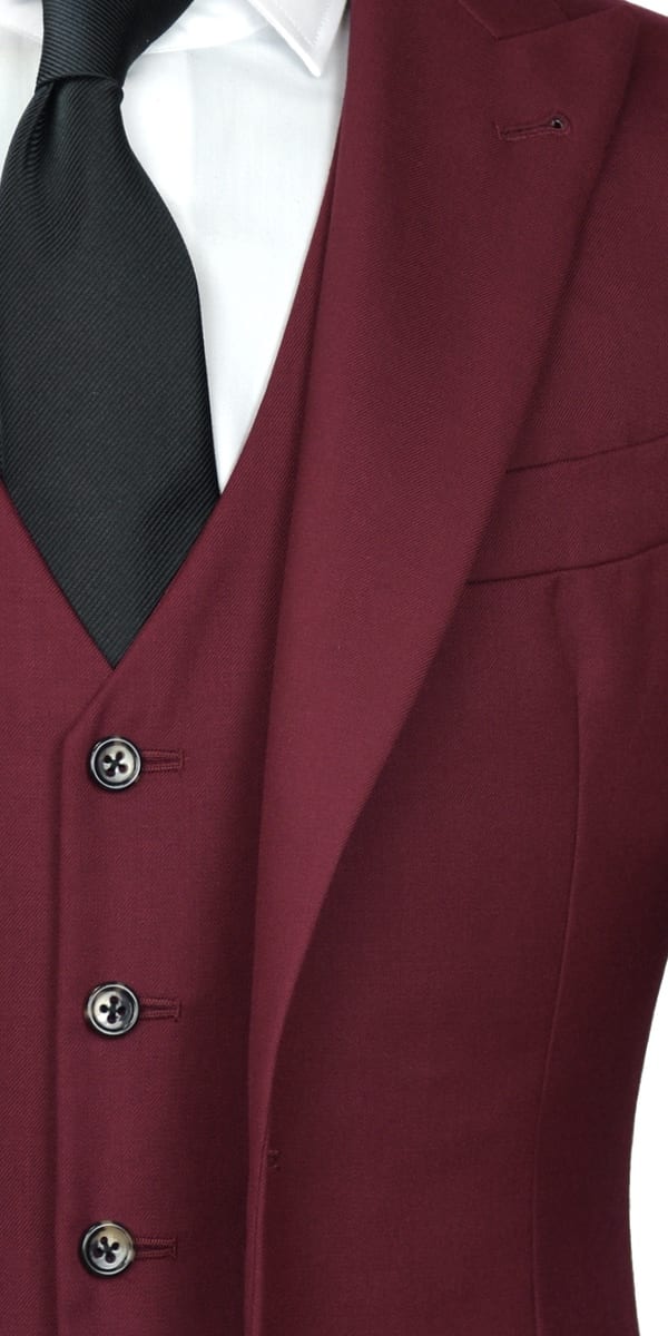 Complet Laine Rouge Cerise