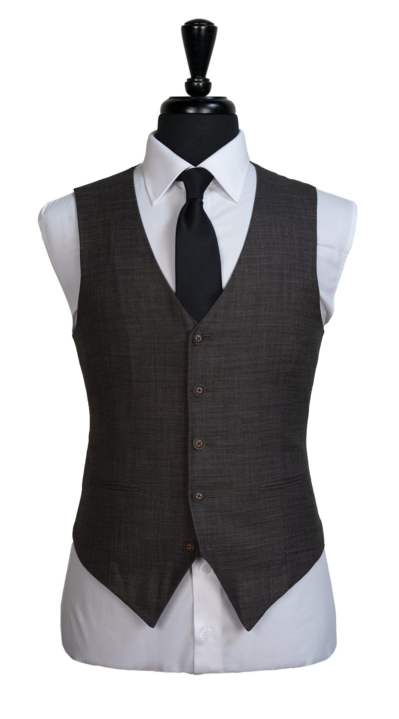 Brown Burgundy Wool Suit