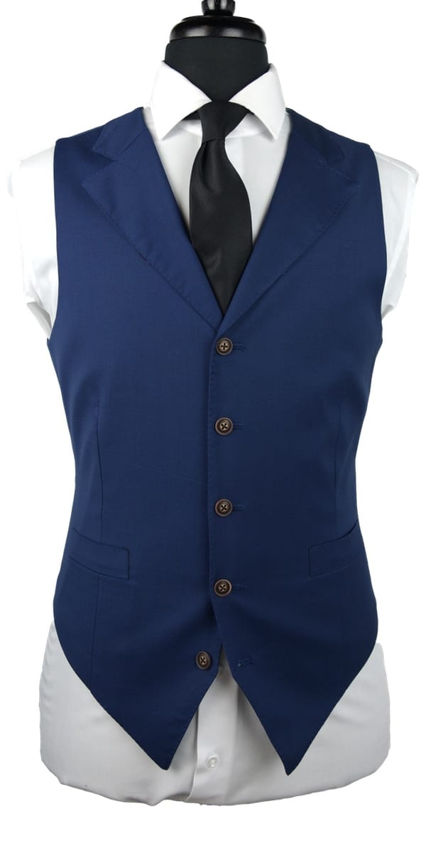 Oxford Blue Twill Wool Suit