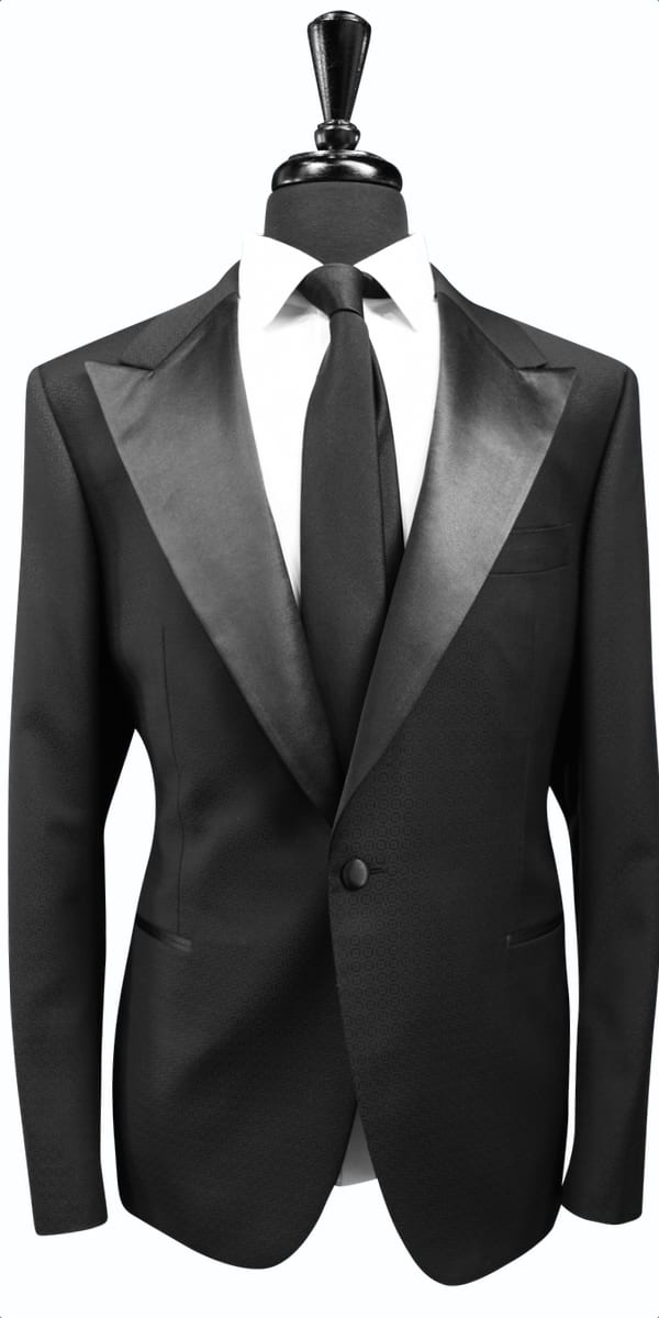 Tuxedo Laine Texturee Noire