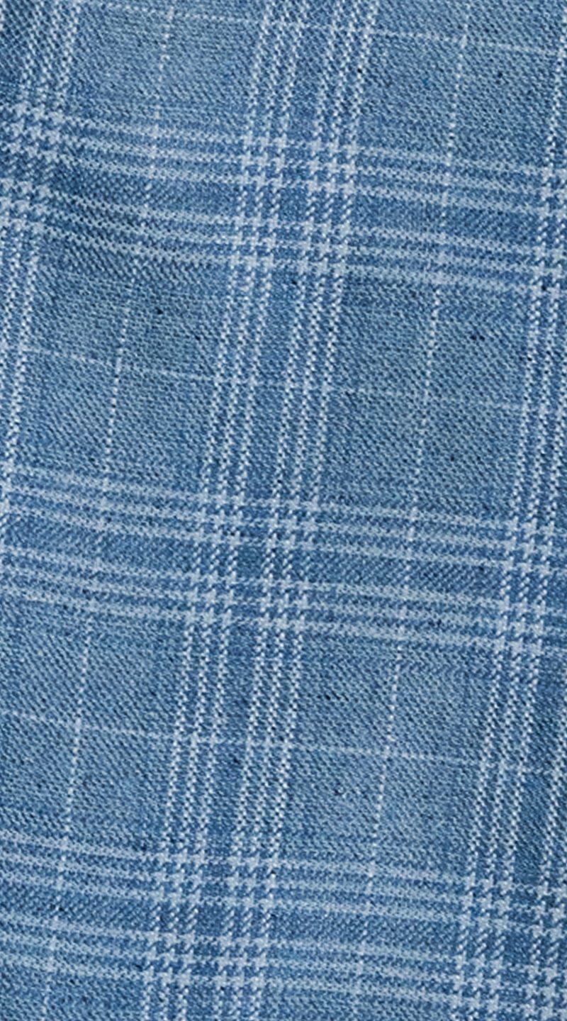 Blue Glen Plaid Wool Suit