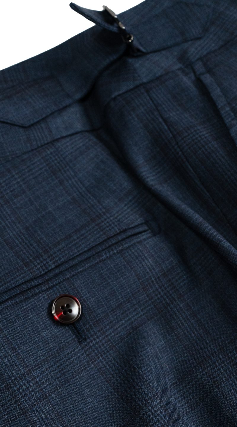 Complet Plaid Bleu Céleste Femme