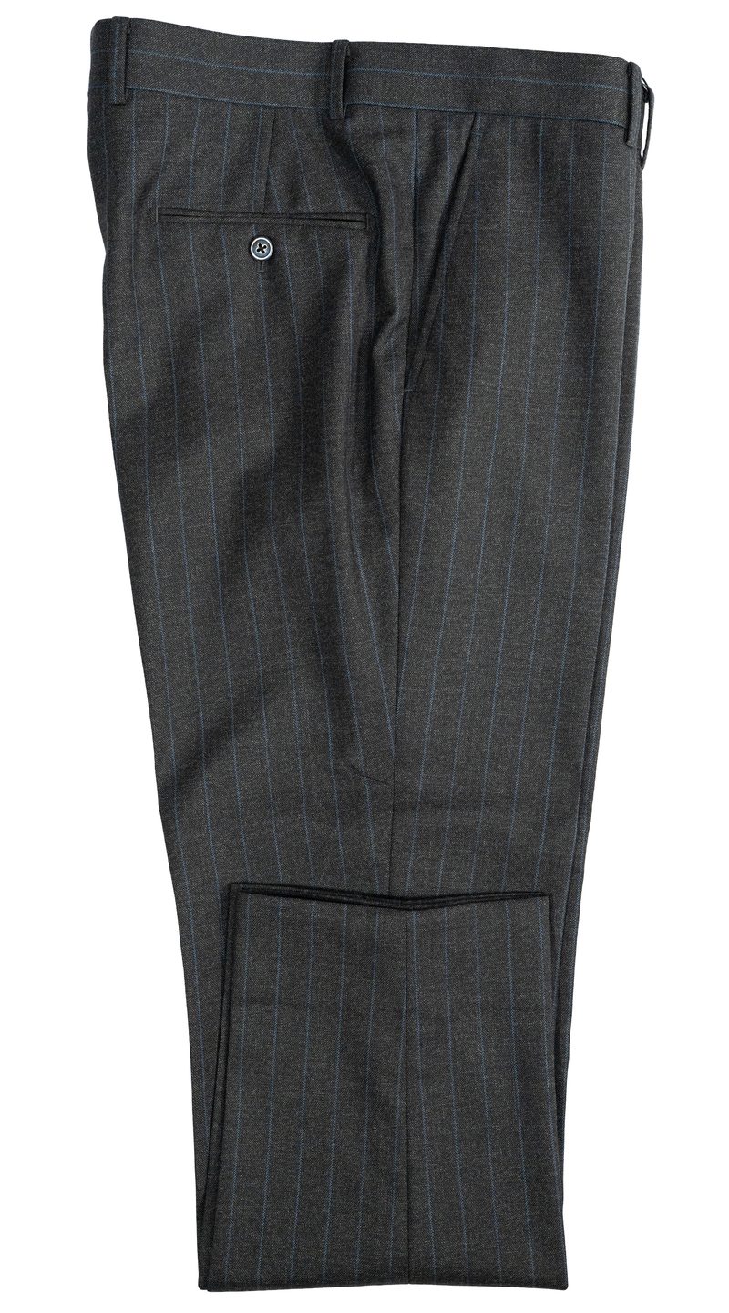 Complet Rayures Bleu Charbon