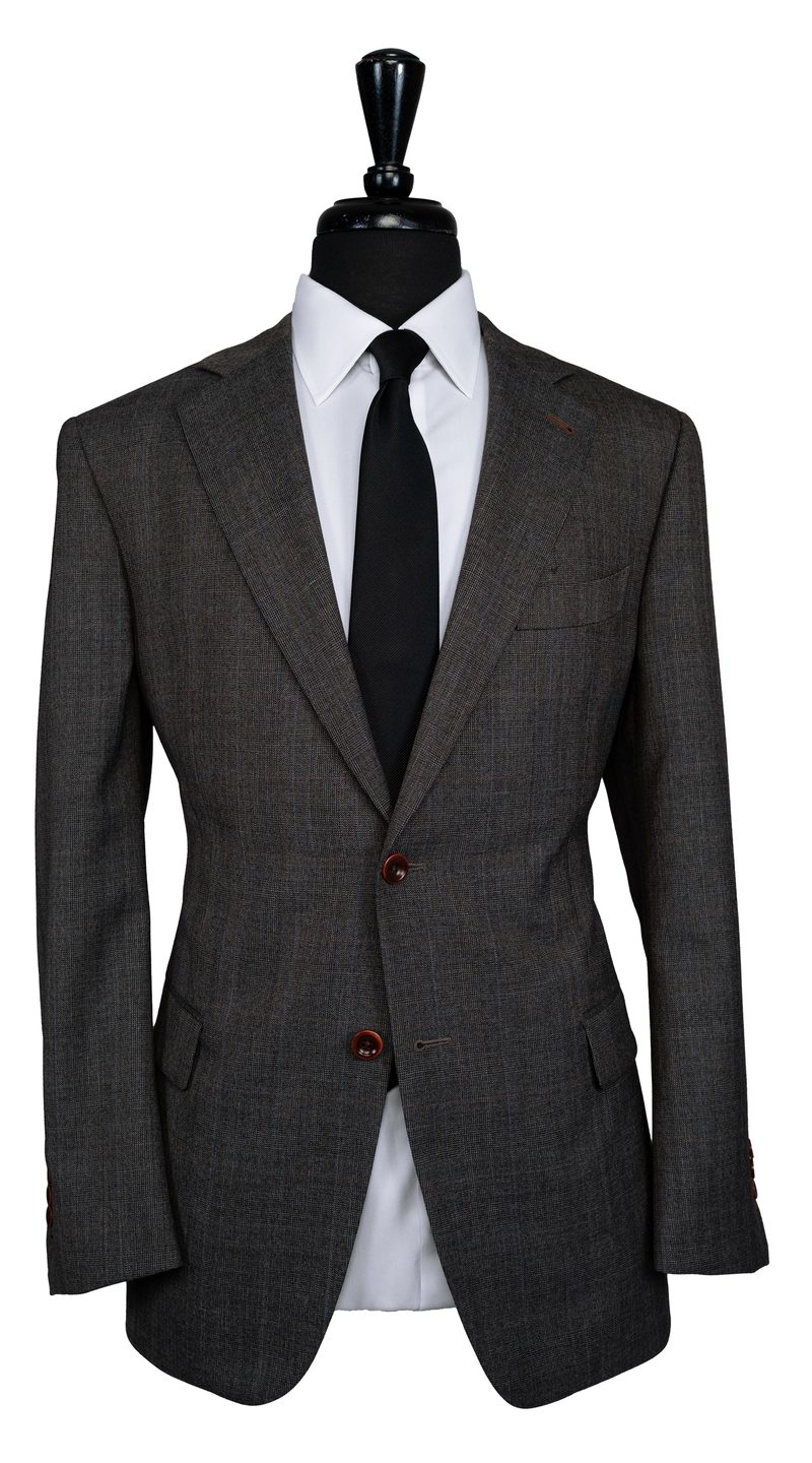 Complet Glen Plaid Gris Charbon