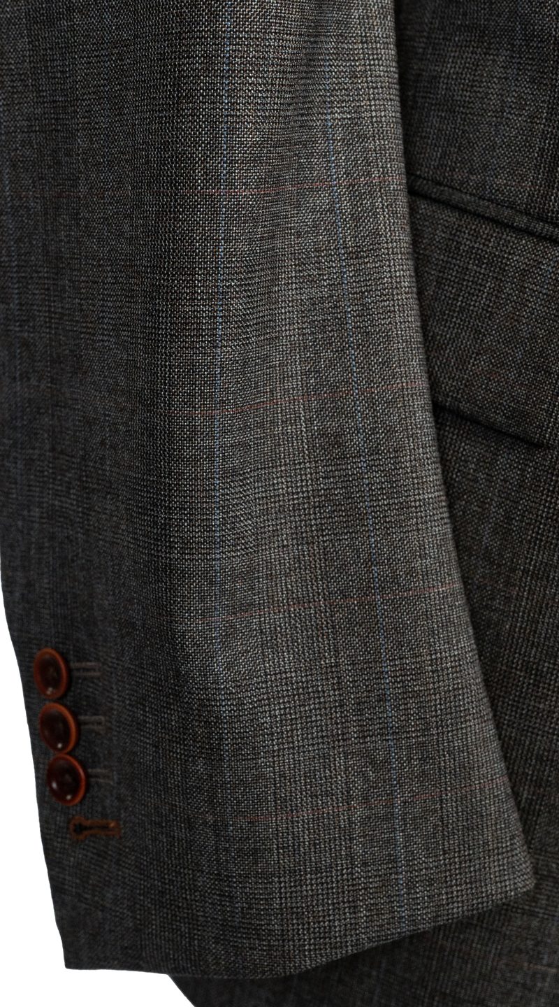 Complet Glen Plaid Gris Charbon