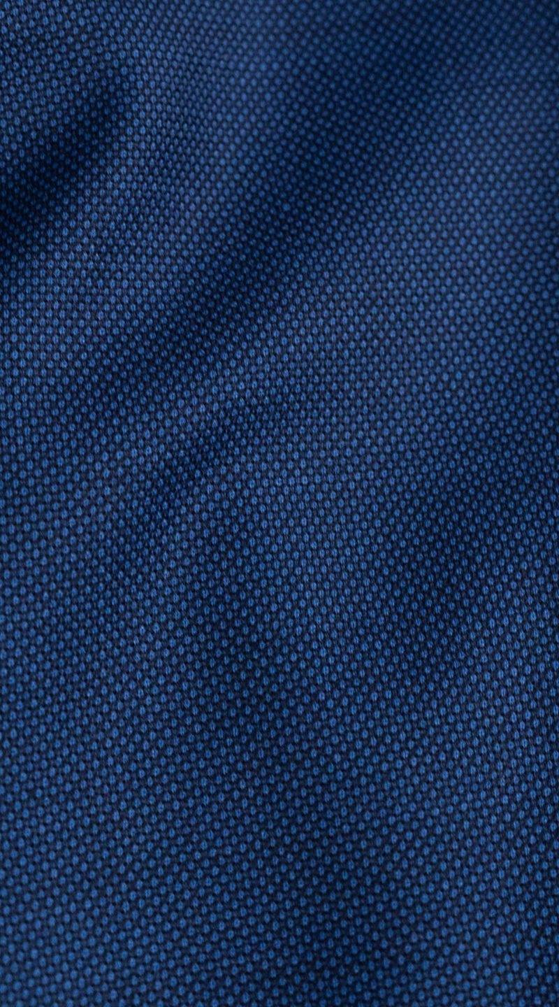 Complet Laine Birdseye Bleu Cobalt Femme