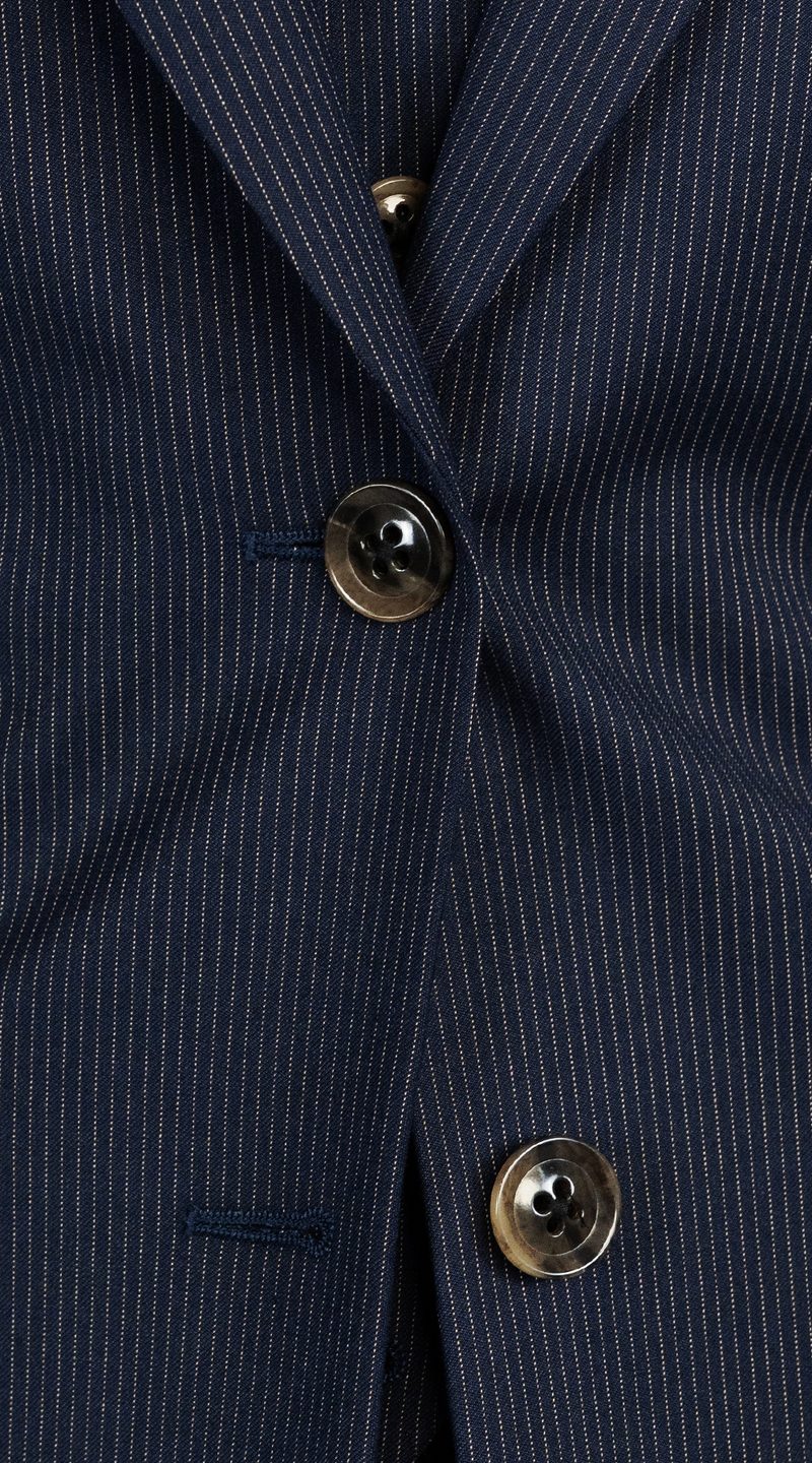 Complet Rayures Bleu Marine Foncé Femme
