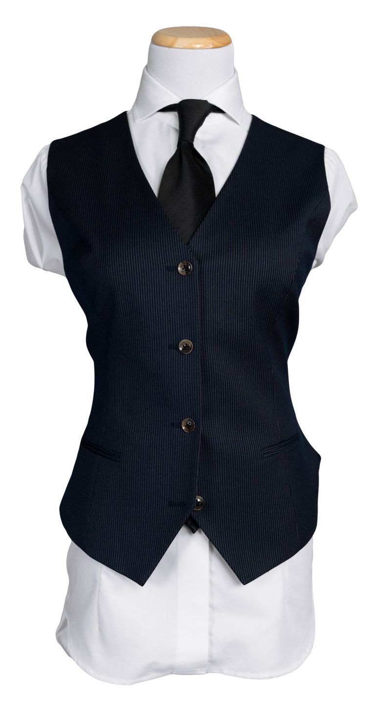 Complet Rayures Bleu Marine Foncé Femme