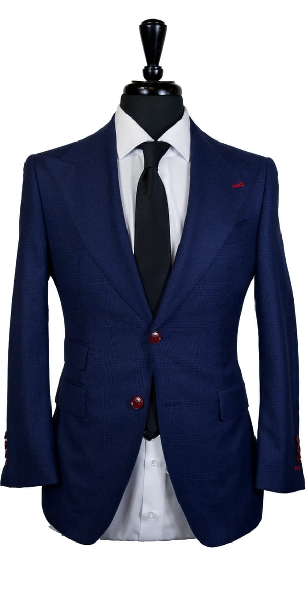 Midnight Blue Check Suit