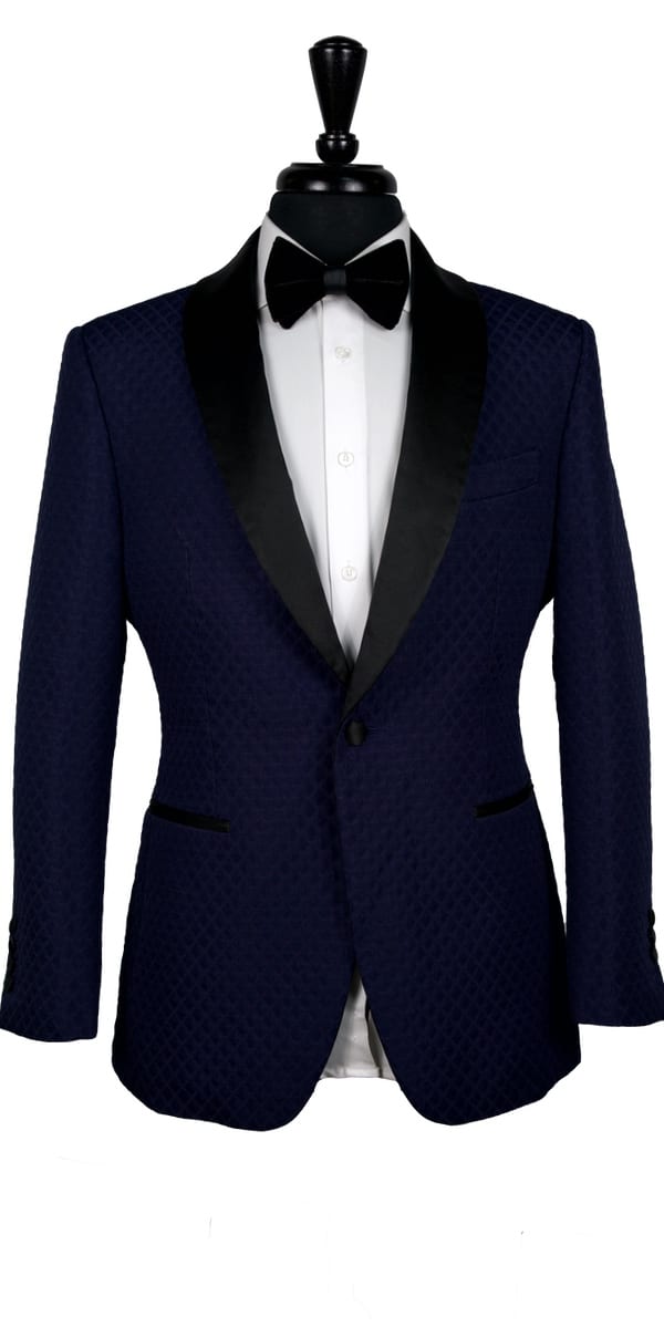 Complet Jacquard Bleu Diamant