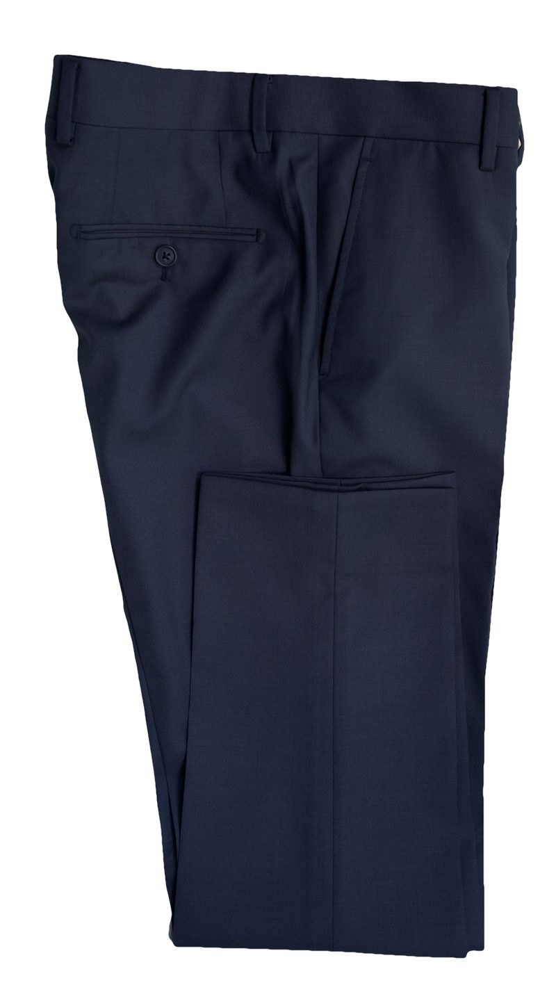 Space Blue Sharkskin Wool Suit