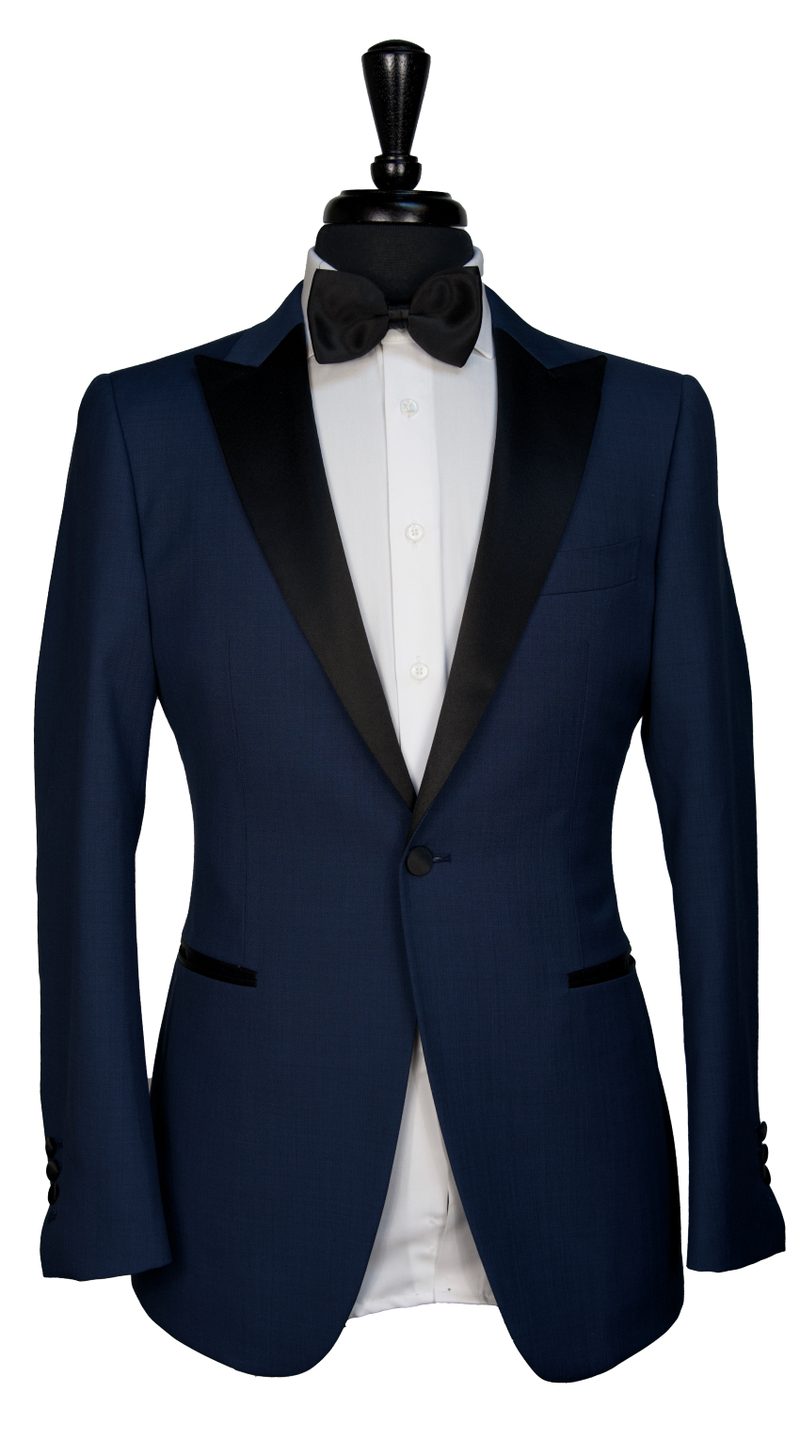 Prussian Sharkskin Wool Tuxedo