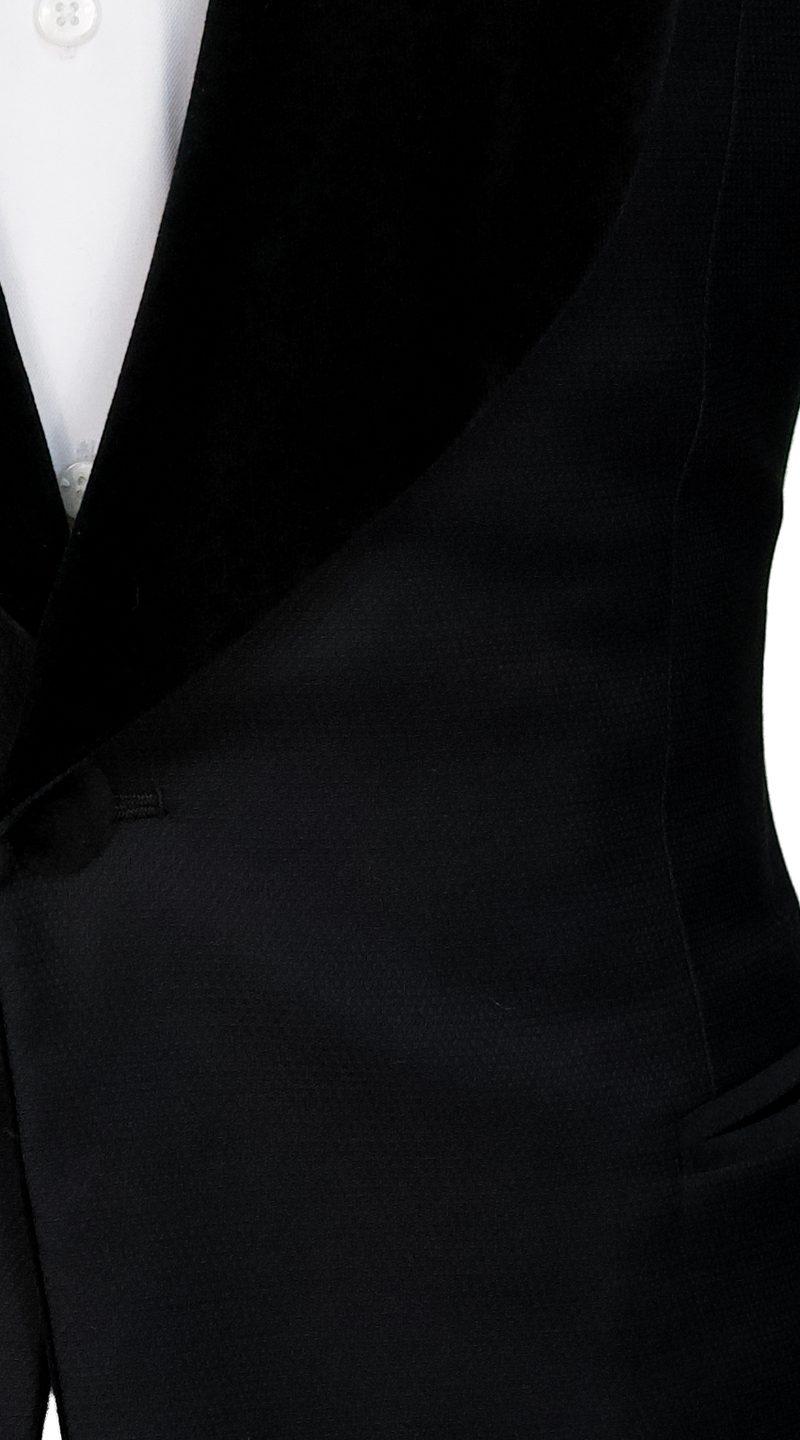 Tuxedo Texturé Pois Noirs