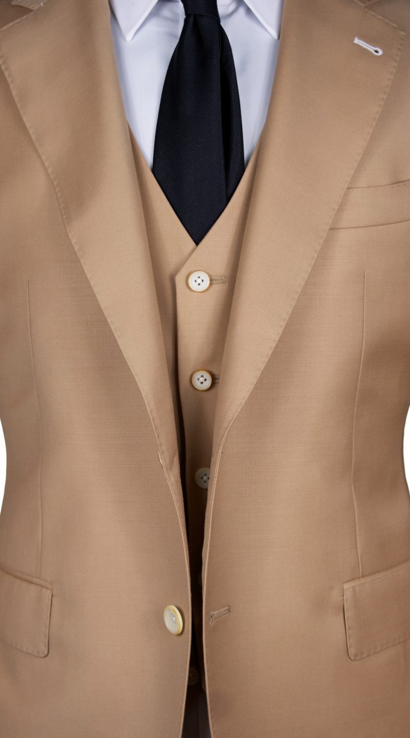 Complet Laine Camel