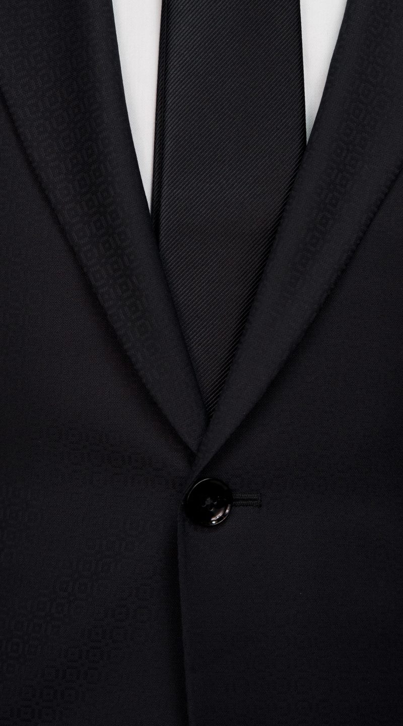 Complet Noir Texture Circulaire