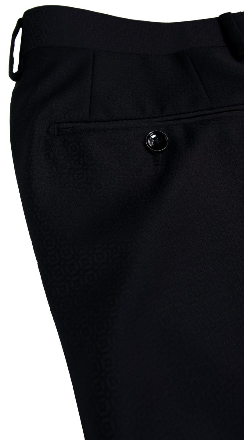 Complet Noir Texture Circulaire