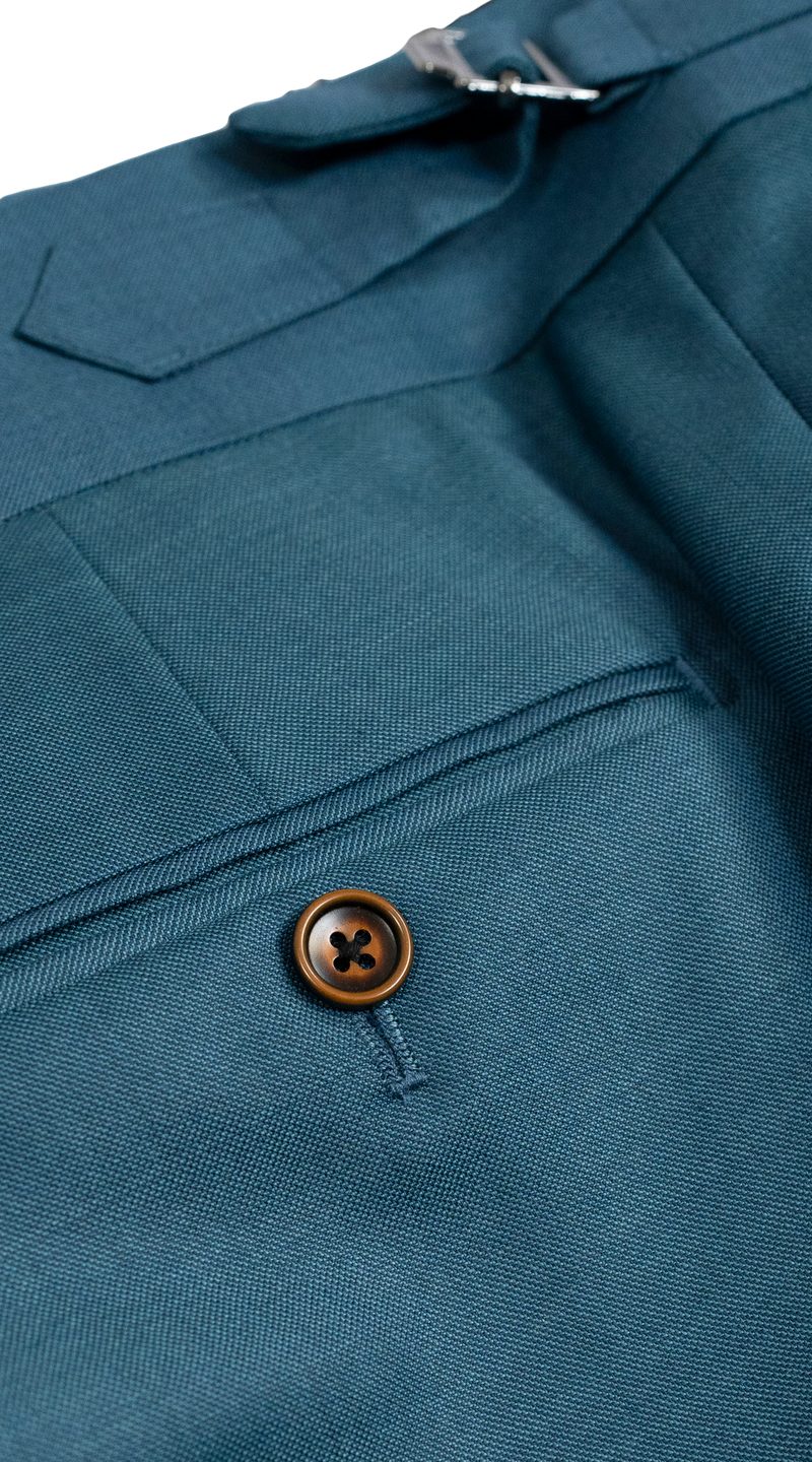 Peacock Blue Three-Piece Suit