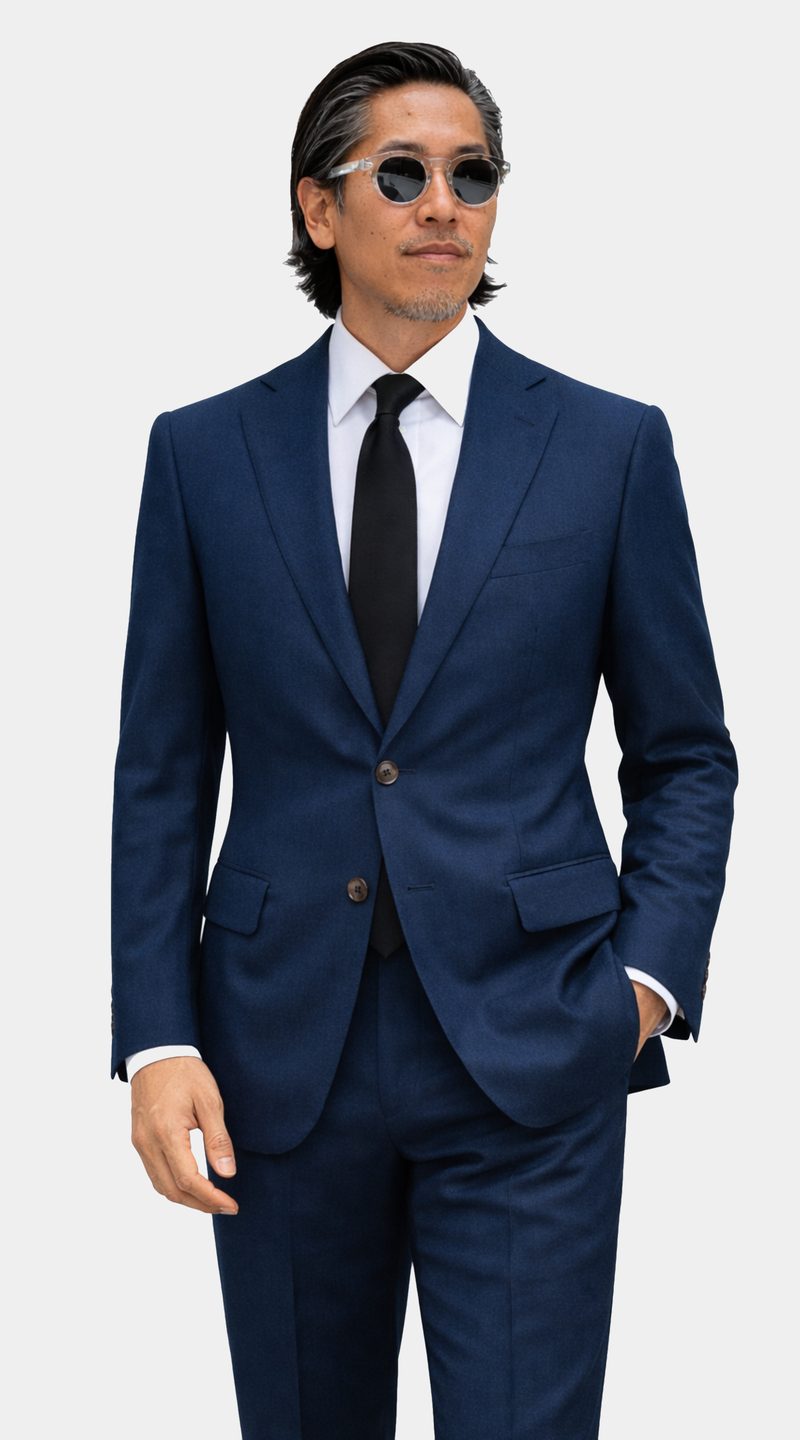 Complet Laine Bleu Horizon