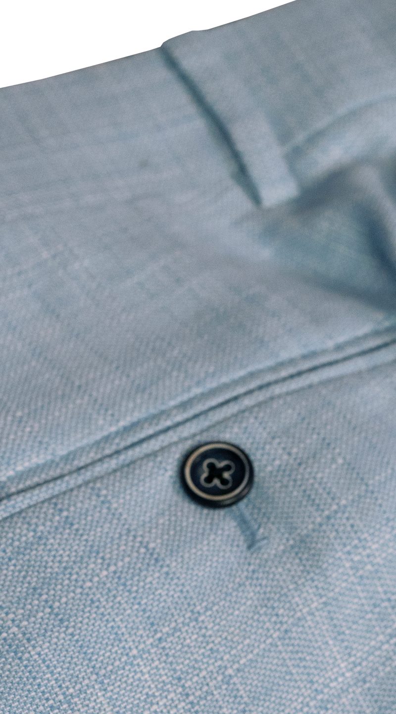 Pastel Blue Double-Breasted Suit