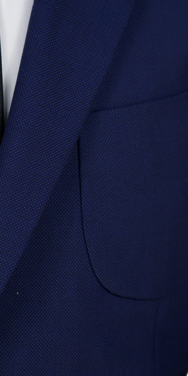 Complet Laine Oeil-de-Perdrix Bleu Classique