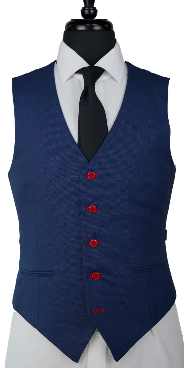 Complet Bleu Yale Laine Birdseye