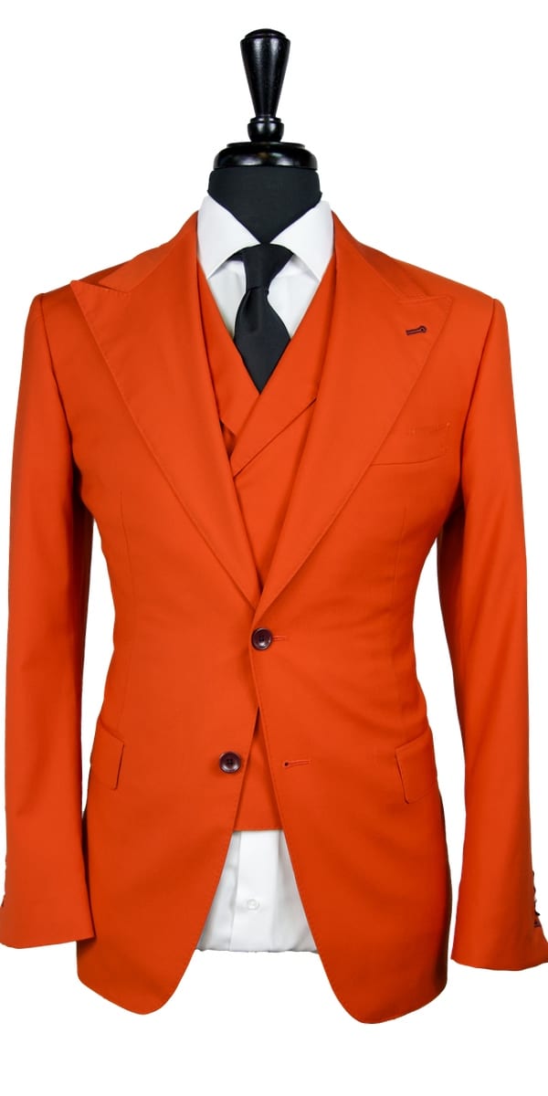 Complet Laine Orange Flamboyant