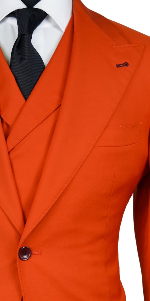 Complet Laine Orange Flamboyant