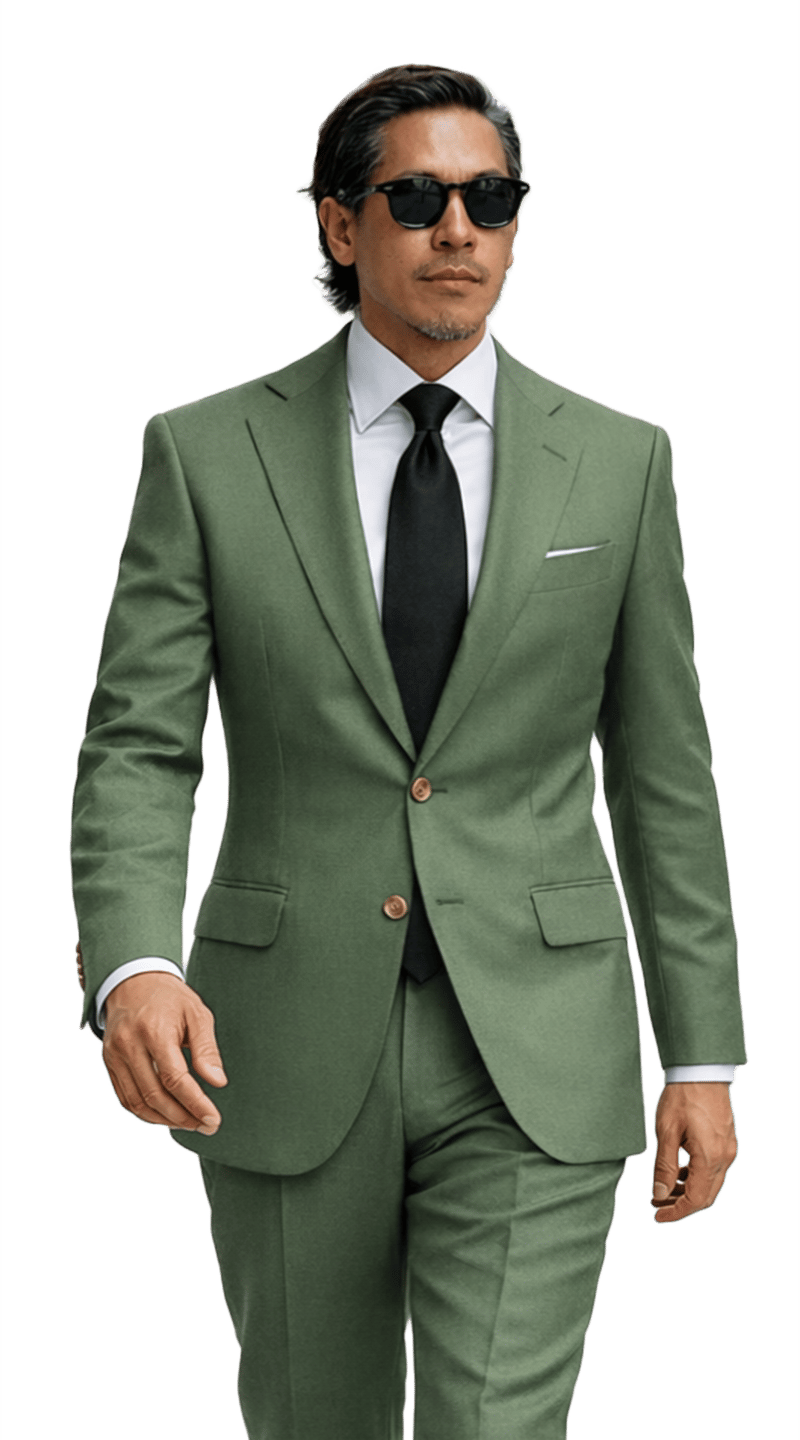 Sage Green Wool Suit