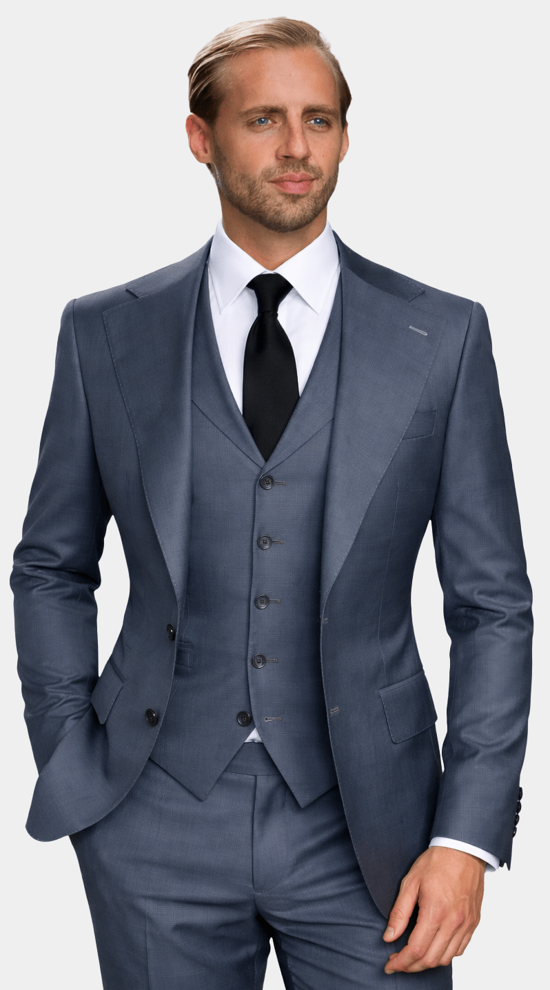 Complet Trois Pièces Gris Ardoise