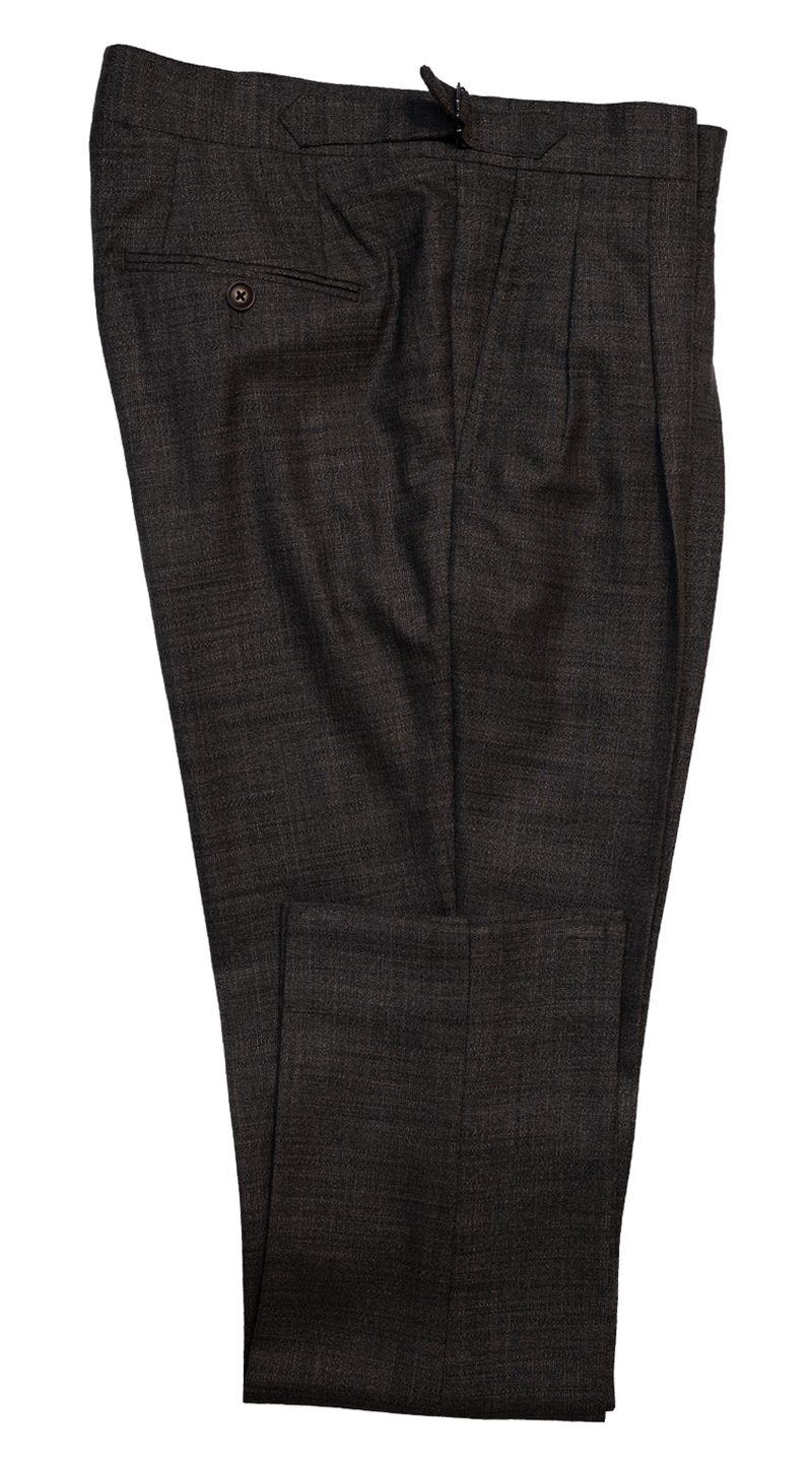 Brown Burgundy Wool Suit