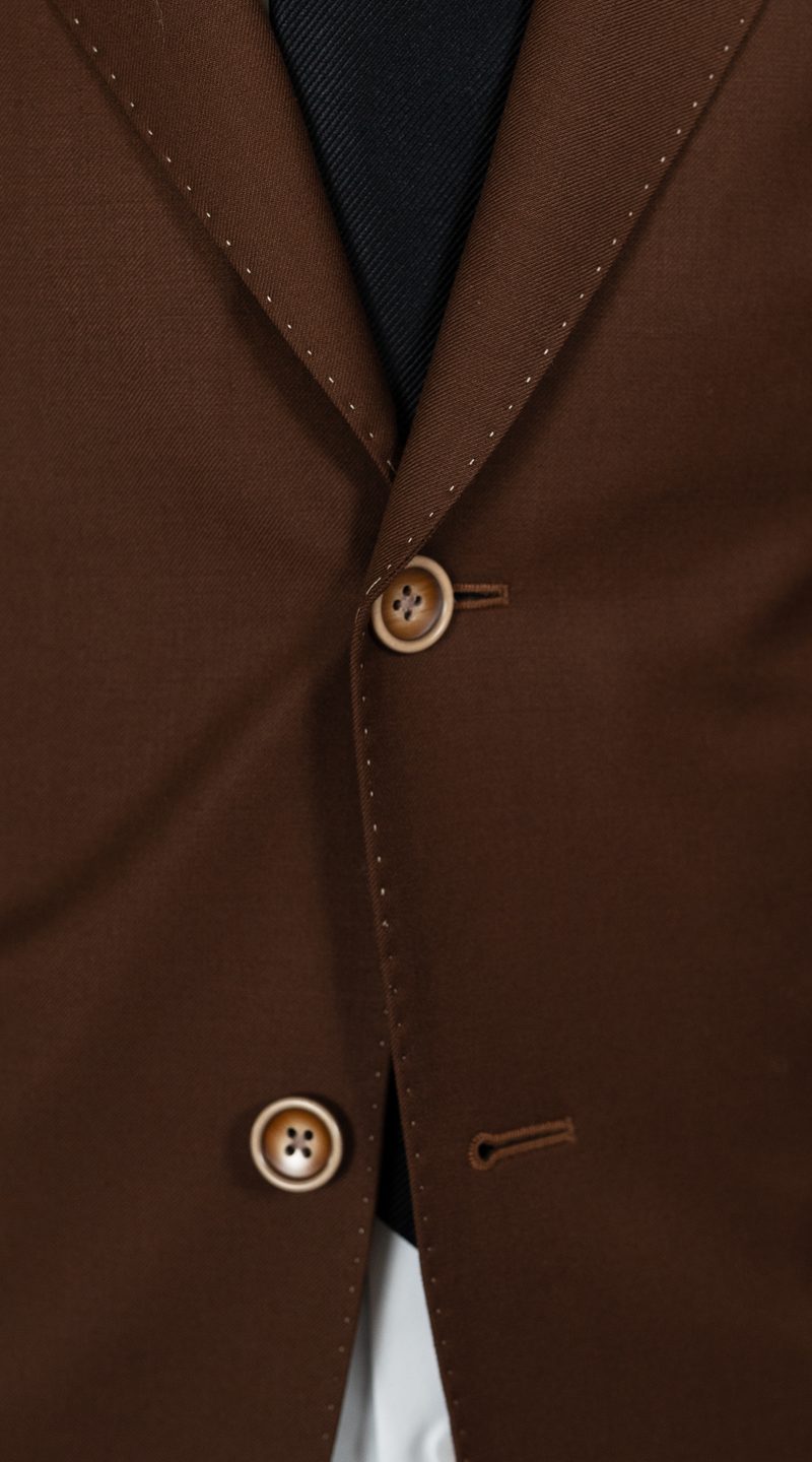Terra Brown Wool Suit
