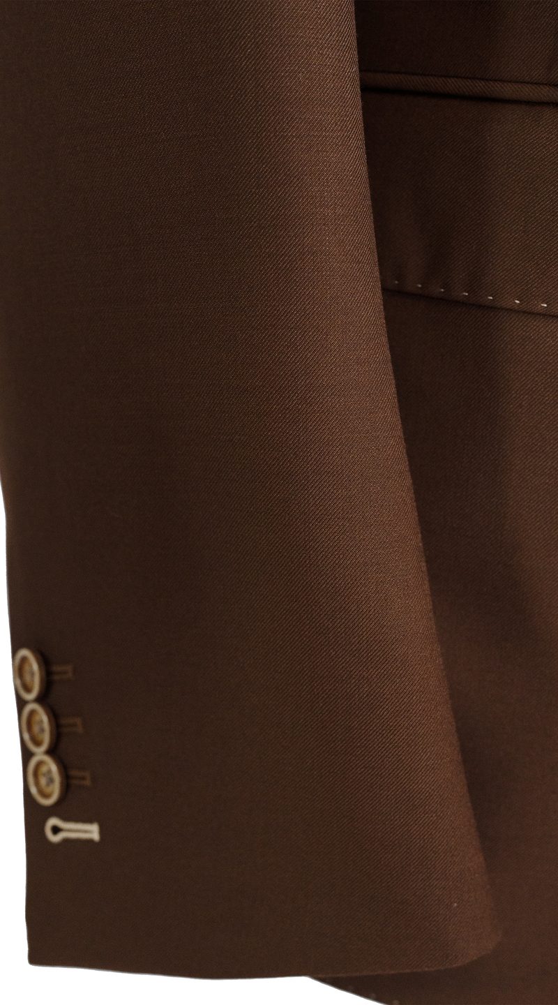 Terra Brown Wool Suit