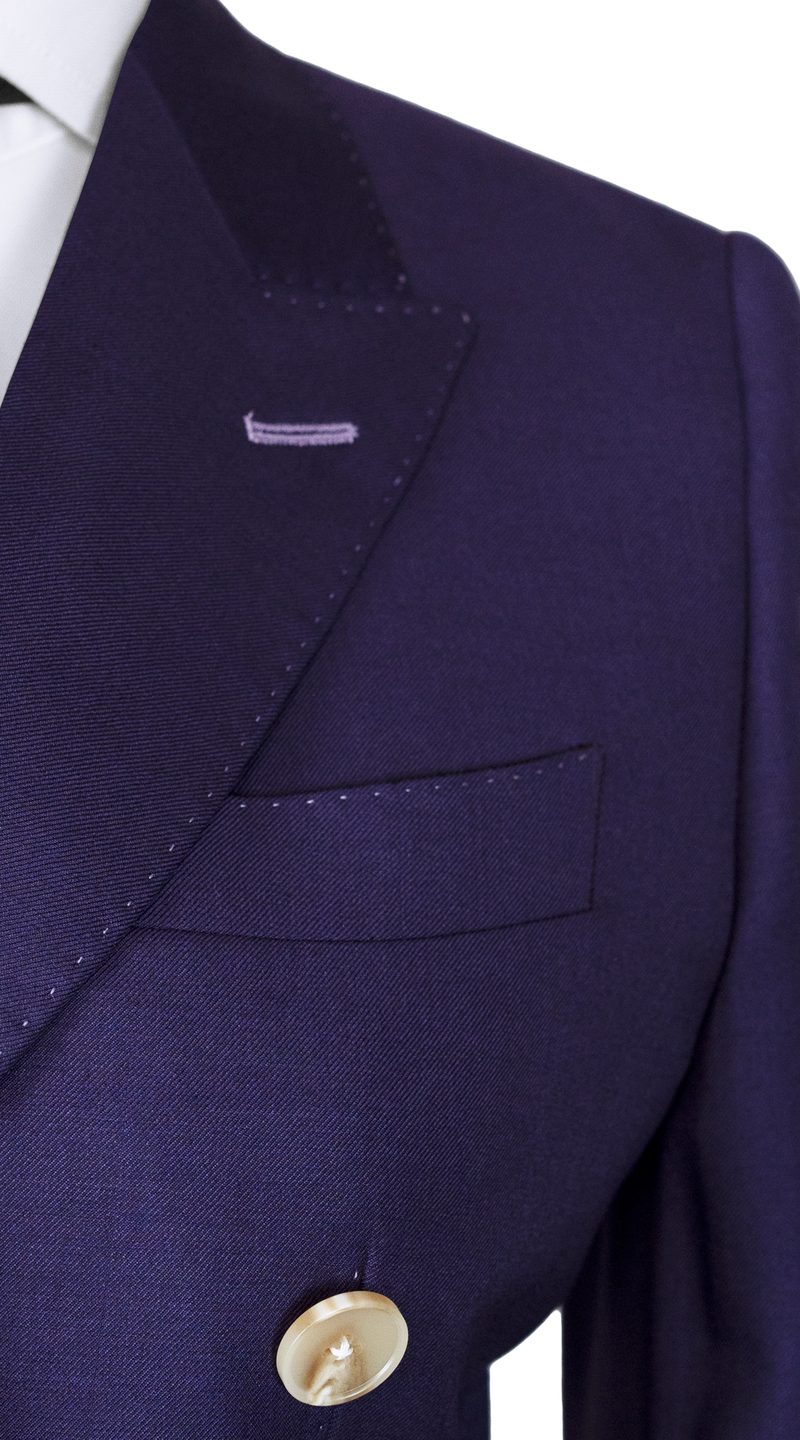 Complet Violet Améthyste Double Boutonnage Femme