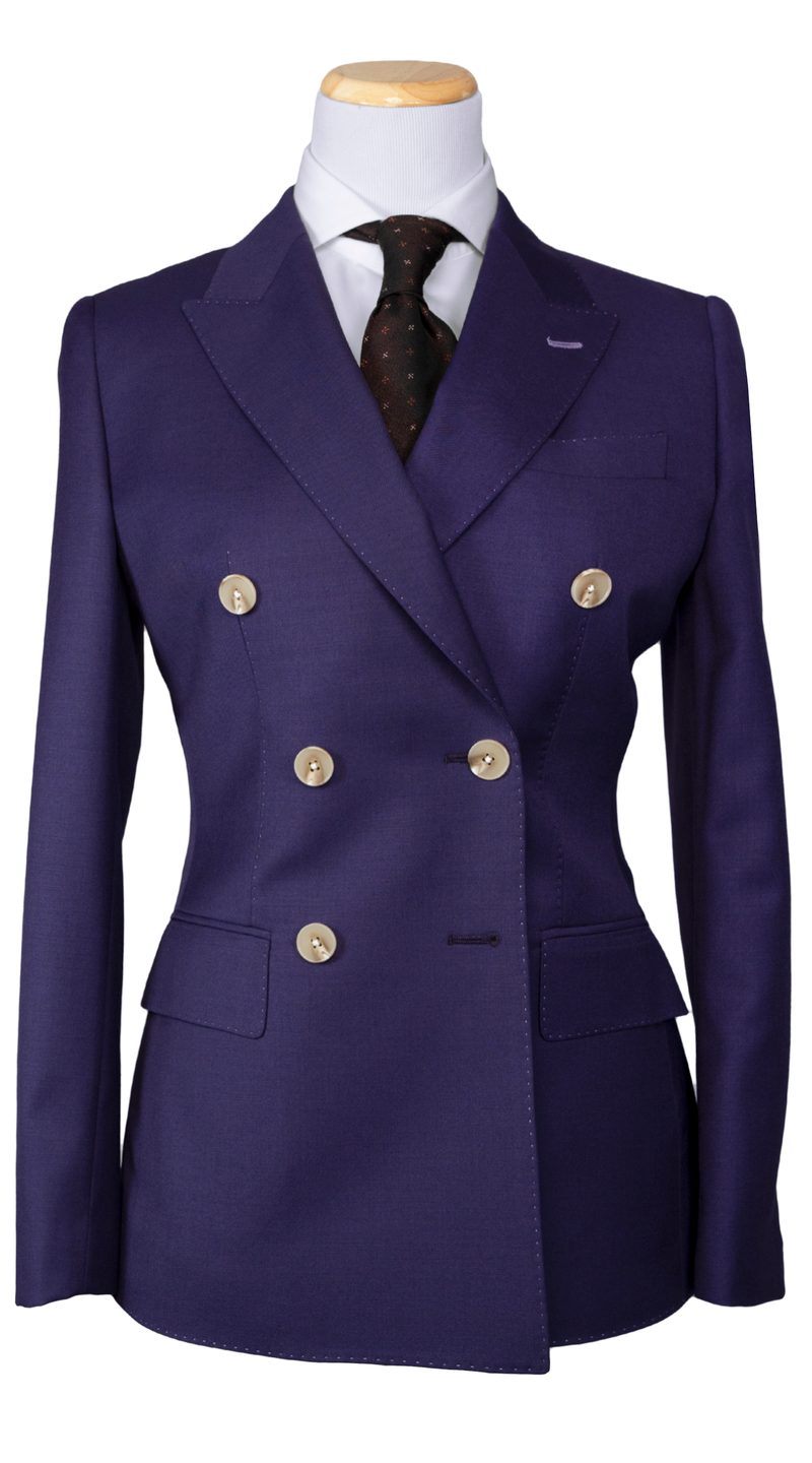 Complet Violet Améthyste Double Boutonnage Femme